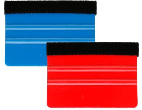 2 PCS Vinyl Wrap Squeegee with Felt Edge,Vinyl Applicator Tool, Plastic Smoothing Tool for Car Wrap Window Tint Decals & Wallpaper