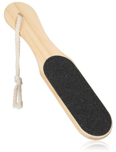Foot File Callus Remover Professional Pedicure with Wood Handle Foot Scrubber Rasp Heel Scraper to Remove Hard Skin Feet Care Pedicure Surface Tool Wood File for Wet and Dry Feet