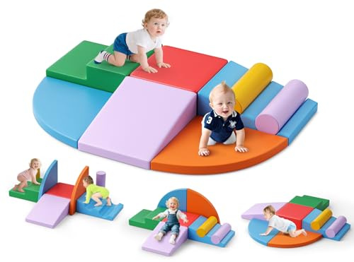 STYPLZ Schaumstoff Bausteine Kinder,Soft Play Softbausteine Klettern Riesenbausteine Motorik Großbausteine (JM-99883)