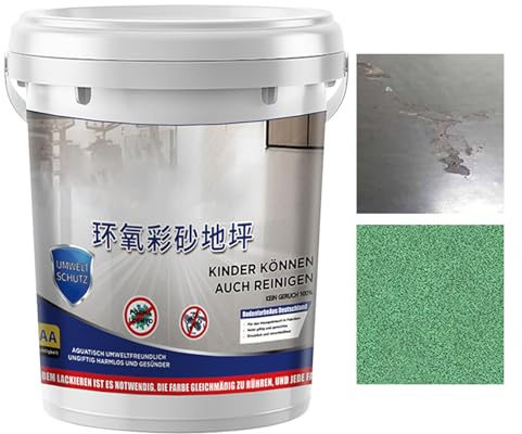Vernice epossidica per pavimenti, impermeabile, sabbia per garage, pittura antimacchia ad asciugatura rapida per cemento, garage, cantieri, cantine, interni e casa