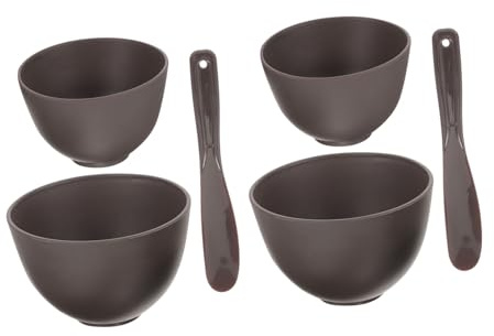 FOMIYES Teiliges Silikon DIY Beauty Masken Schälchen Set Weiche Hautfreundliche Gesichtsmischschalen mit Spatel für Salon Zuhause und Reise Kompakt Sanft und Vielseitig Einsetzbar