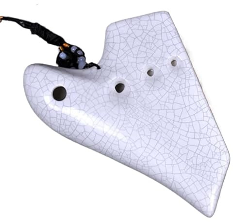 Ocarina Triple Blanca Alto C Accesorios Para Instrumentos Musicales Profesionales