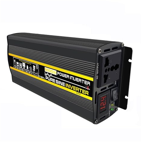 Inverter A Onda Sinusoidale Pura 12V/24V/48V/60V A CA 8000/6000/4000/3000W Trasformatore Di Tensione Convertitore Potenza Solare Ampia Applicazione(8000W,DC 60V)