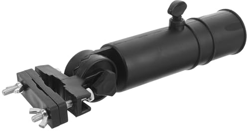 OHPHCALL Golf Trolley Umbrella Holder Black Plastic Cart Umbrella Mounting Device Easy to Install Multi-functional Design Suitable for Golf Cart Accessories