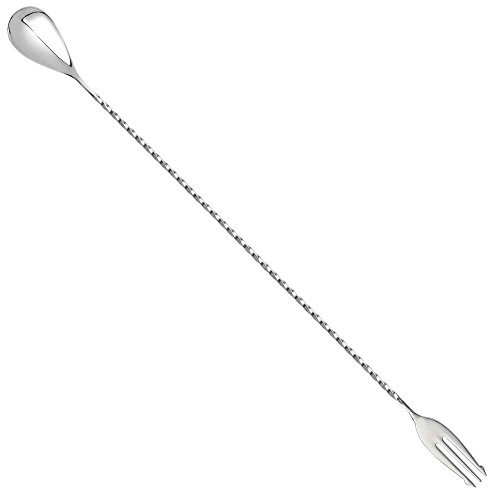Trident Bar Spoon 40cm - 16 Inch Fork Tip Cocktail Spoon Made From Premium Japanese Steel