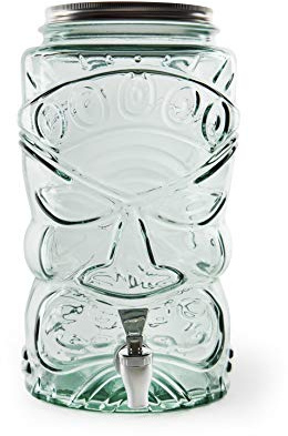Excelsa Tiki Getränkespender mit Hahn, Ricaltglas, 6 Liter