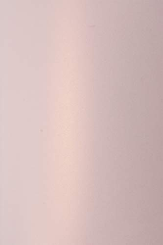 Netuno 10x Bastel-Karton Perlmutt-Rose-Gold DIN A4 210x 297 mm 300g Sirio Pearl Rose Gold Feinkarton mit Perlglanz-Finish Perlmutt-Karton Effektkarton hohe Qualität für Inkjet und Laser Drucker