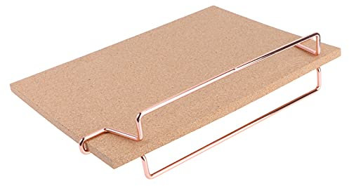 STOBOK Stehende Kork-pinnwand mit Roségold-basis Schreibtisch-pinnwand für Jungen und Mädchen Erwachsene