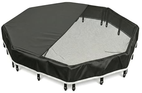 PJYuCien Obere Abdeckung – passend für achteckigen Welpenlaufstall aus Kunststoff/Metall mit 8 Paneelen und 61 cm Breite für Haustiere (Hinweis: Nur obere Abdeckung, kein Welpenlaufstall!!!)