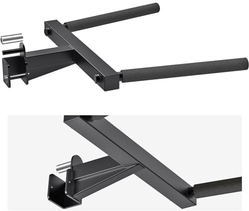 Kipika Y-förmige Dip-Stange für 5,1 x 5,1 cm Power Cage mit 2,5 cm Loch – Dip Bar Aufsätze für Home Gym – Heavy Duty Power Rack Aufsätze – Squat Rack Zubehör für Krafttraining