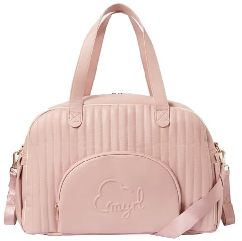 Mayoral - Bolso acolchado bebé exterior polipiel con asas para carrito y bandolera larga- compartimento para portachupete 19.348 (Misty)