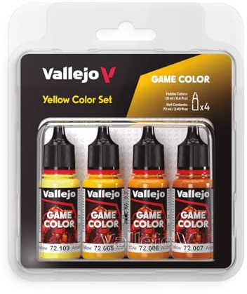 Vallejo AV Game Color Set - Yellow Colors (x4)