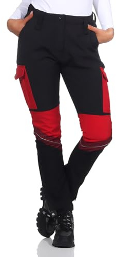 Rock Creek Softshellhose Damen Outdoorhose Wanderhose D-483 Rot M