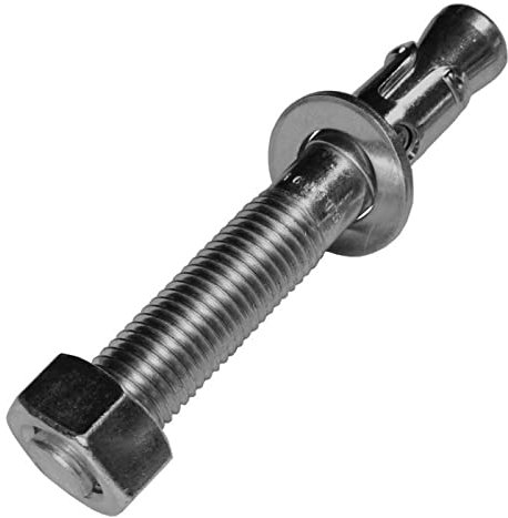 Lumonic Schwerlastdübel M16 x 115mm | hochwertige Edelstahl V4A Keilanker | Durchsteckmontage, SOFORT BELASTBAR | Betonanker, Schwerlastanker | für Überdachungen, Geländer, Regale, Trennwände