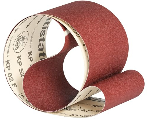 Awuko Schleifband Schleifbänder für Bandschleifer KP52F Schleifpapier für Holz | 150 x 2250 mm | Korn/Körnung 80 | 3 Stück