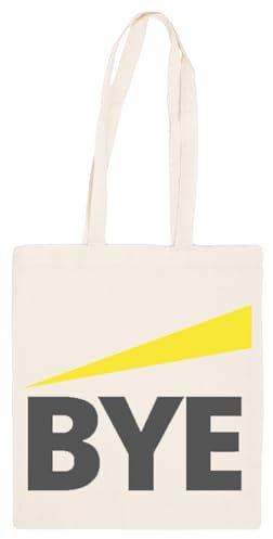 Jinbetee Bye Funny Audit Assurance Beige Totebag Einkaufstasche Wiederverwendbar