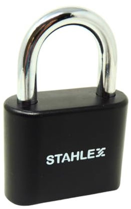 Stahlex Zahlenschloss 50 mm – Vorhängeschloss mit individueller Zahlenkombination | robust & korrosionsbeständig | kompakt & sicher | ideal für Spind, Tasche, Schrank, Tor, Werkzeugkiste, Reise