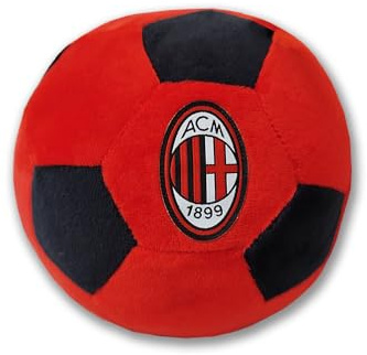 hermet Milan, weiches Ballkissen, Durchmesser 22 cm, rundes Kissen, Möbelstück, rot schwarz, offizielles Produkt