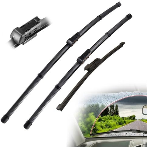 BMDBD LHD-Wischerblätter-Set Für Vorne Und Hinten Für V&w Für Passat B8 Variant 2017 2018 2019 2020 2021 2022 2023 Windschutzscheibe Windschutzscheibe Fenster 26+18+13 Scheibenwischer