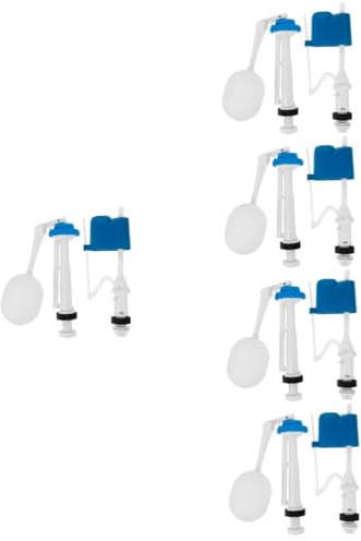 jojofuny 10pcs Replacement Toilet Fill Valve Bottom Entry Ballcock for Toilet Cistern Fittings Silent Fill Valve Kit Easy to Use and Install High Performance