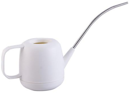 JOINPAYA Regadera De Boca Larga y Rociador De Flores para Jardinería Doméstica, Plástico Resistente, Capacidad Ligera y Cómoda, Boquilla De Acero Inoxidable Desmontable para Riego Interior y Exterior