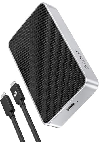 ORICO 1TB 80Gbps Externe SSD 5100MB/s - Ultraschnelle NVMe SSD, Thunderbolt 5/4/3 kompatibel, Lüfterloses Alu-Design für Fotografen & Videoeditor X50