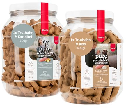 MERA Pure Sensitive Truthahn & Reis + Truthahn & Kartoffel je 600g Snacks