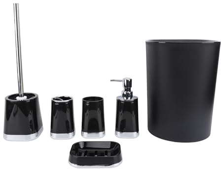 Set Accesorio de baño 7 - Pieza | Modern PP Trash Can/Lave Hand Laving Unit/Iworsy Cepillo | Organizador Completo para baño/Inodoro/hogar