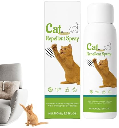Kratzfestes Spray für Katzen, natürliche 100 ml, Anti-, effektive Formel, Katzenschreck, Möbelschutzspray, langanhaltende Geruchskontrolle, für Verhaltenskorrektur-Training, Zuhause, drinnen und