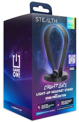 STEALTH Night Sky Headset Stand | Light Up, With Projector