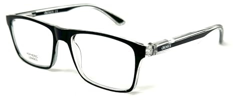 VENICE DALLAS. Gafas para Leer Unisex de Calidad con Cristales Asféricos (Anti-distorsión). Montura de Pasta. Gafas de Presbicia Elegantes y Resistentes (NEGRO, 1.5, Dioptrías)