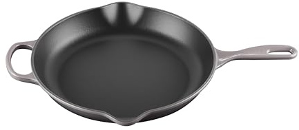 Le Creuset Enameled Cast Iron Signature Iron Handle Skillet, 11.75, Oyster