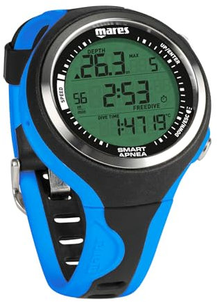Mares Smart Apnea, Computer per Apneisti, Adulto, Nero/Blu
