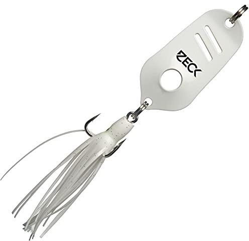 Zeck Blinker zum Wallerfischen - Blinker Jörg Octo Spoon - White
