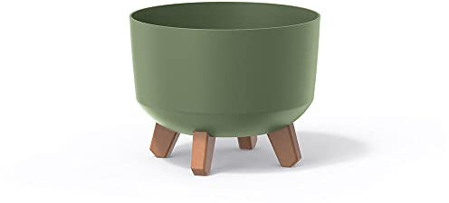 Grüner Erdtopf, ohne Tank, GRACIA Kollektion, 29cm x 29cm x 22cm cm, Inhalt 9,8 L.