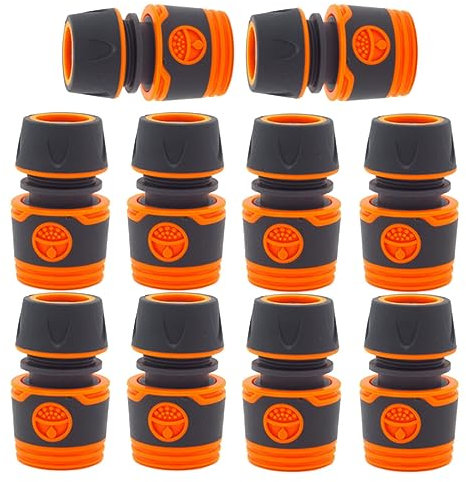 10 Pezzi Connettore Rapido per Tubo da Giardino,Raccordo per Tubo da Giardino,Connettore per Tubo da 1/2 Pollice,Connettore per Tubo,per Lavaggio Auto e Collegamento Tubo