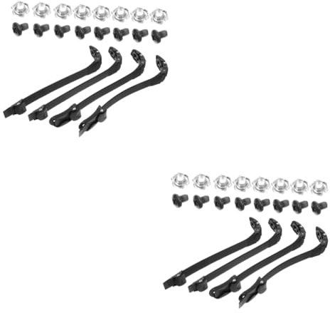 BESPORTBLE 2st Schnürsenkel Energieriemen Für Skatingschuhe Schraubschnallen Für Skatingschuhe Rollschuhschnallen Riemen Für Inline-Skates Zubehör Für Rollschuhe Mutter Rollschuhlaufen PVC