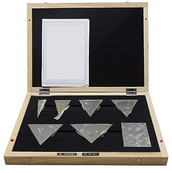 Präzisionsendmaßsatz aus Stahl Winkelmessblock 7 Teile/Satz Metrisches Messgerät der Klasse 2, Universalwinkel, Lineal-Kombinationsanzug, Messblock Antifouling und korrosionsbeständig (Color : Class
