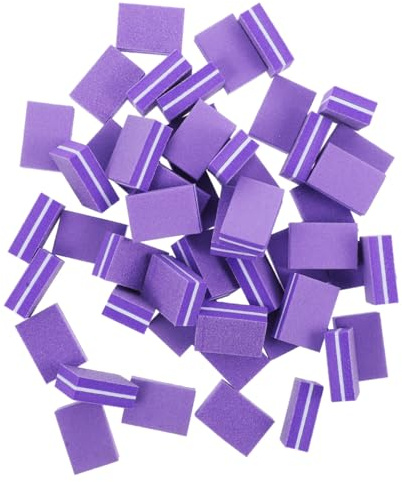 FRCOLOR Lot de 100 éponges à ongles acryliques pour enlever les cuticules, mini limes à ongles, à ongles, bloc tampon à ongles, lime à ongles, outil de polissage