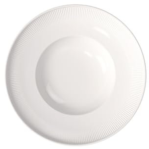 Villeroy & Boch – Afina plato hondo de porcelana Premium, plato para pasta y nudels, fabricado en Alemania, apto para lavavajillas y microondas, apilable, blanco