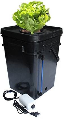 Hydroponic Tower, 15L 20L Full Complete Square Pot DWC Hydroponics System Cloner Bucket Indoor Garden Soilless Cultivation and Seedling Products(20L)