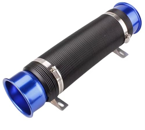 Entrada Aire Coche 1 Pieza De Tubo De Conducto Flexible Ajustable 76 MM Tubo Conducto Alimentación En Frío Tubo Entrada De Admisión De Turbo De Aire Frío Para Automóvil Tubo Manguera Admisión Aire(Azu