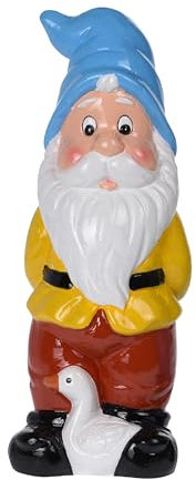 Yatsal Gnomo decorativo da giardino in terracotta, altezza 30 cm