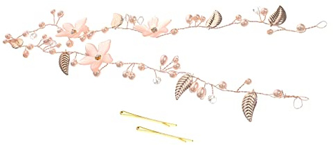 minkissy Superbe -tête De Mariée En Forme De Fleur Et De Feuille De Vigne Pour Mariage Par Material for Wedding Party
