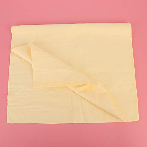 KIMISS Hochwertiges Saugfähiges Handtuch aus Hirschleder – Ultraweich und Schnell Trocknend, für Haustiere, Sport, Reisen und den Heimgebrauch (Yellow)