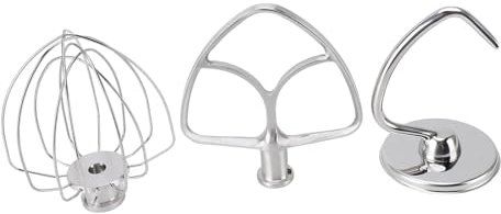 Accessori per Impastatrici, 3 Teste Inclinabili Impastatrici Accessori Frusta Piatta per