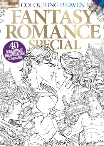 Colouring Heaven - Fantasy Romance Colouring Book: | 40 Fantasy Romance Designs | Inspired by Fourth Wing & A Court of Thorns and Roses | NEW Dark Romance Colouring