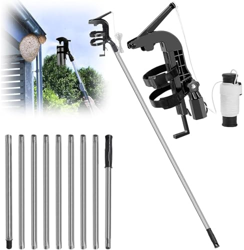 Perche TéLescopique PulvéRisateur,Adaptateur De Support De PulvéRisateur,Rallonge Pulverisateur Pour Traitement Des Nids De GuêPes Et Frelons Distance Perche Professionnelle Pour PulvéRisation Efficac