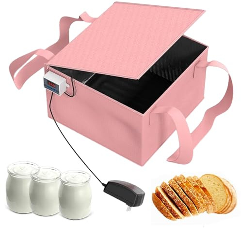 Zyntora Scatola Riscaldante Per Lievitazione Pane | Contenitore per Lievitazione 'Impasto,Camera Fermentazione per Yogurt e Vino di Riso,Per Sapone Artigianale