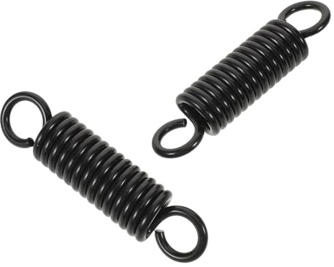 COLLBATH Molle di Sospensione per Altalena 2 Pezzi Molla di Estensione Antiurto in Acciaio Nero 6Mm X 150Mm Kit di Fissaggio per Sedia Amaca da Giardino e Veranda Ferramenta Resistente
